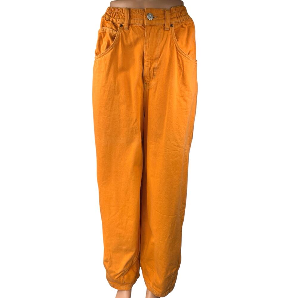 Urban Outfitters BDG Willow 90s Baggy Orange High Waist Straight Denim Jeans 29